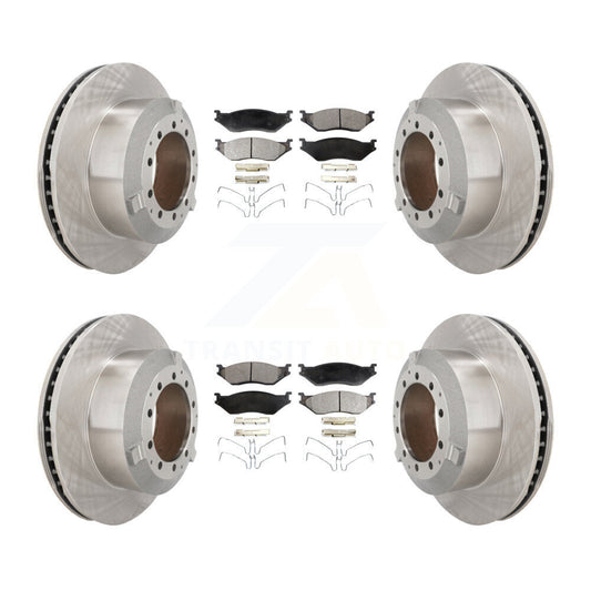 Brake Rotor & Semi-Metallic Pad Front Rear Kit For International TerraStar IC AE