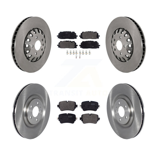 Disc Brake Rotors & Semi-Metallic Pad Front Rear Kit For 2019 Audi Q8 A8 Quattro