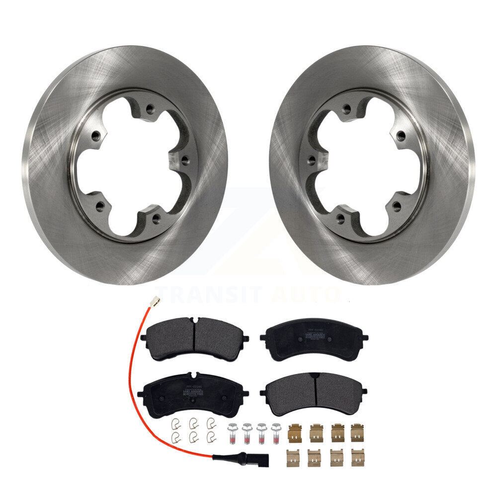 Disc Brake Rotor And Semi-Metallic Pad Rear Kit For Ford Transit-250 Transit-150