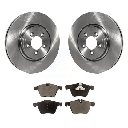 Disc Brake Rotors And Semi-Metallic Pads Front Kit For 2010 Jaguar XF Premium