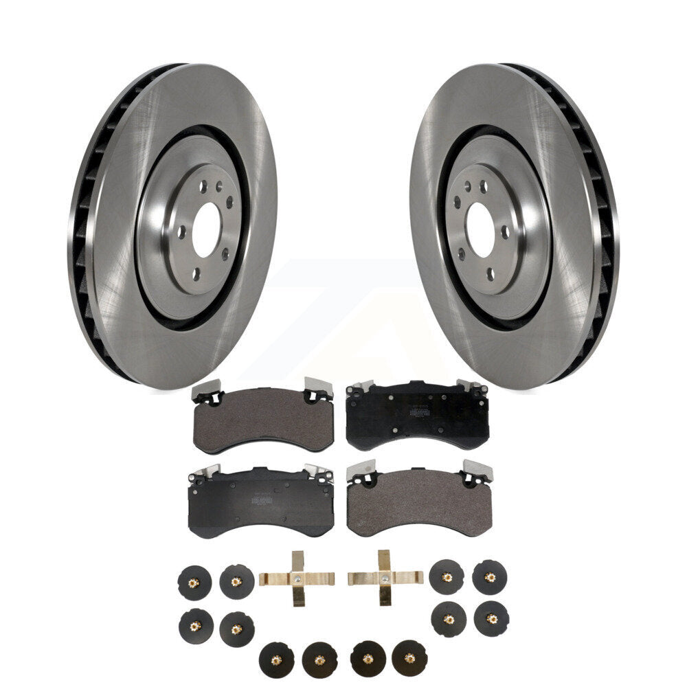 Disc Brake Rotors And Semi-Metallic Pads Front Kit For Audi A8 Quattro S8 S7