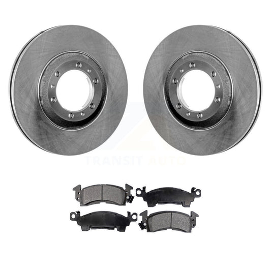 Brake Rotor And Semi-Metallic Pad Front Kit For Cadillac Commercial Chassis 5.7L