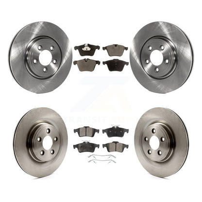 Disc Brake Rotors And Semi-Metallic Pads Front Rear Kit For Jaguar XF