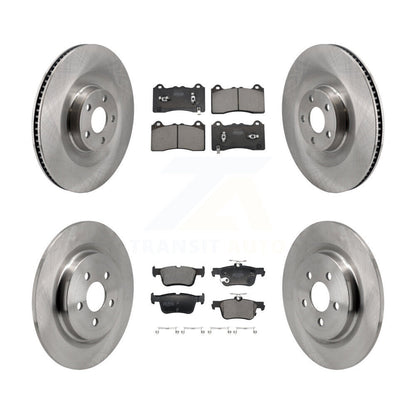 Disc Brake Rotors And Semi-Metallic Pads Front Rear Kit For Ford Mustang Mach-E