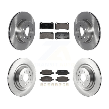 Disc Brake Rotors And Semi-Metallic Pads Front Rear Kit For Tesla 3