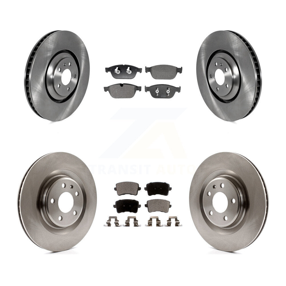 Disc Brake Rotors And Semi-Metallic Pads Front Rear Kit For Audi SQ5