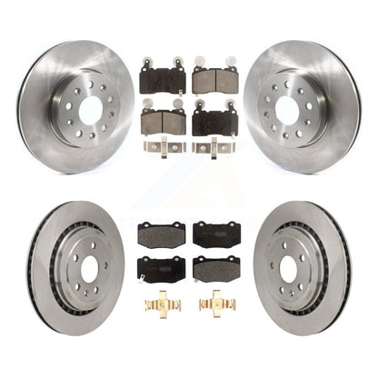 Brake Rotor & Semi-Metallic Pad Front Rear Kit For Chevrolet Camaro SS with 3.6L