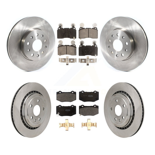 Brake Rotor & Semi-Metallic Pad Front Rear Kit For Chevrolet Camaro SS with 3.6L
