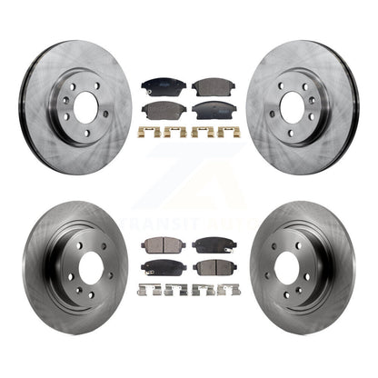 Brake Rotors & Semi-Metallic Pad Front Rear Kit For Chevrolet Cruze Buick Verano