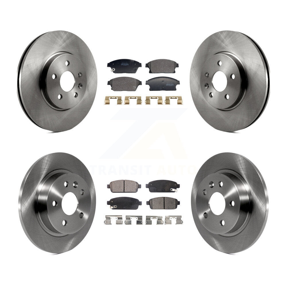 Brake Rotor And Semi-Metallic Pad Front Rear Kit For Chevrolet Trax Buick Encore