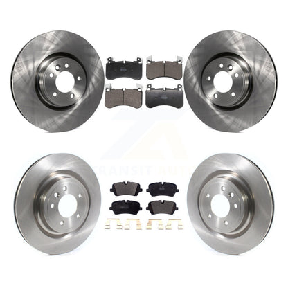 Disc Brake Rotors And Semi-Metallic Pads Front Rear Kit For Land Rover Range