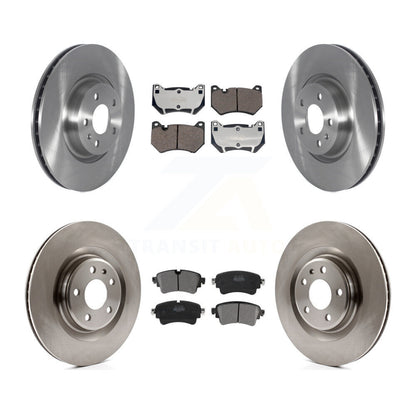 Brake Rotor Semi-Metallic Pad Front Rear Kit For 18 Audi Q5 With Brembo Calipers
