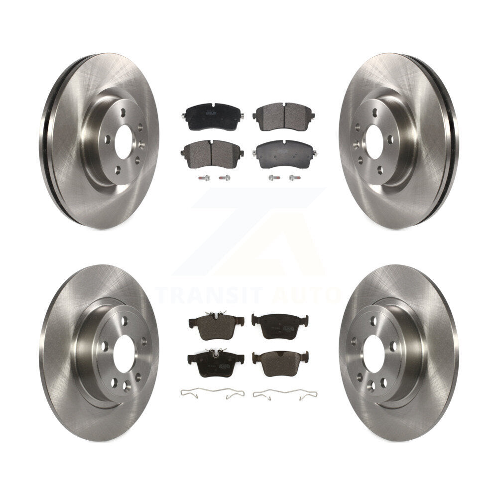 Disc Brake Rotors And Semi-Metallic Pads Front Rear Kit For Jaguar E-Pace