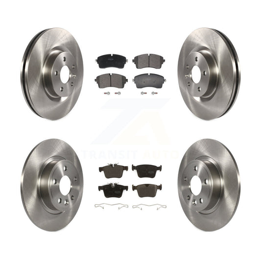 Disc Brake Rotors And Semi-Metallic Pads Front Rear Kit For Jaguar E-Pace