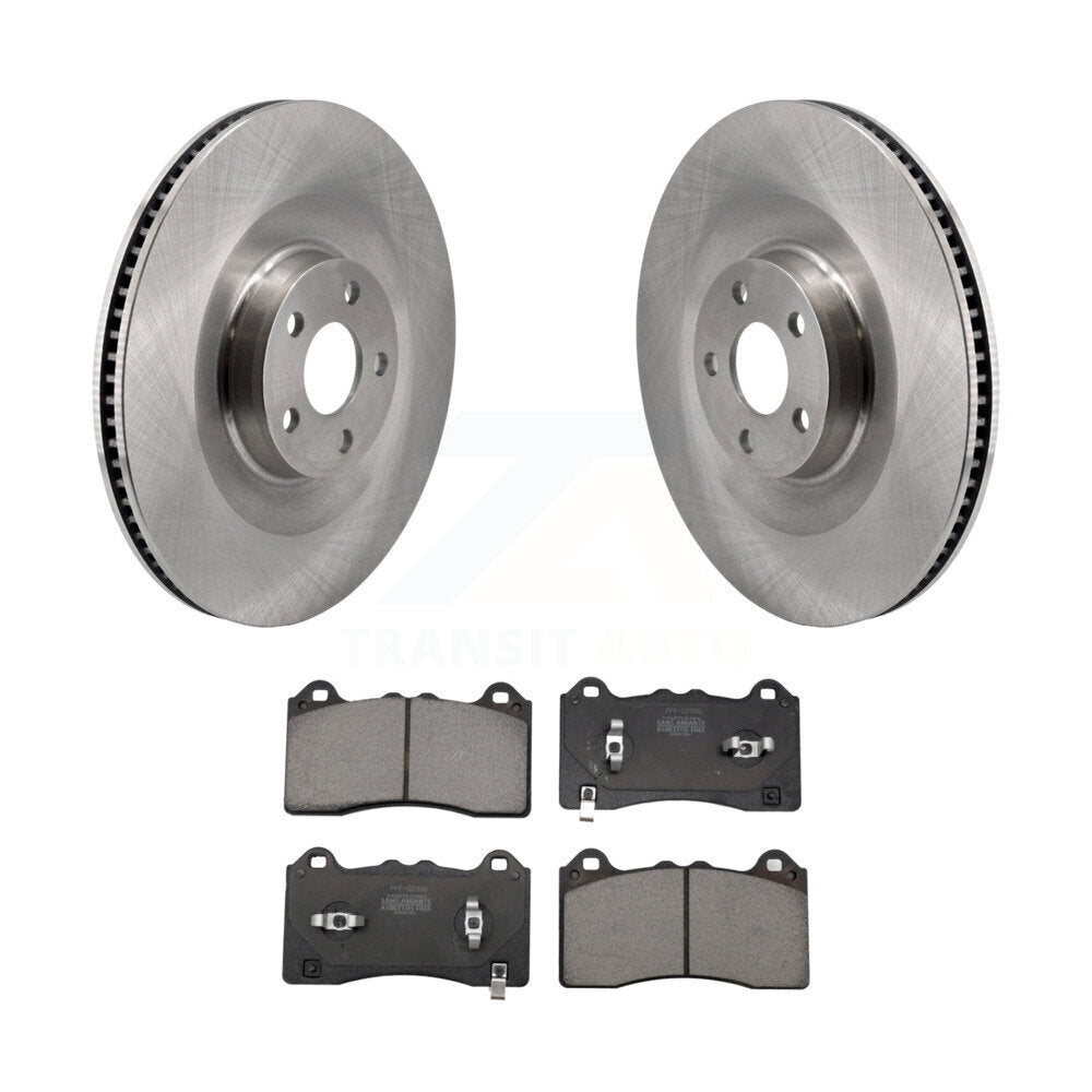 Disc Brake Rotors And Semi-Metallic Pads Front Kit For Ford Mustang Mach-E