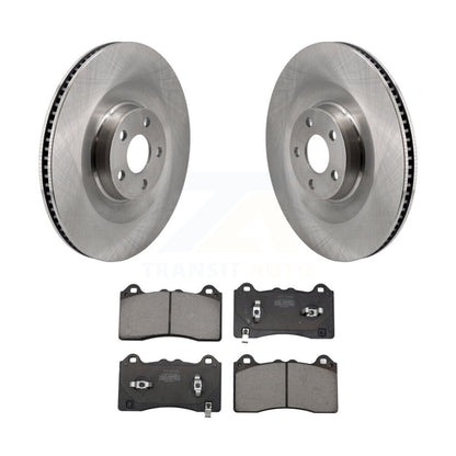 Disc Brake Rotors And Semi-Metallic Pads Front Kit For Ford Mustang Mach-E