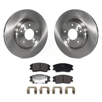 Disc Brake Rotors And Semi-Metallic Pads Front Kit For Kia Soul EV