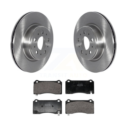 Brake Rotor & Semi-Metallic Pad Front Kit For Tesla 3 With Gray Painted Calipers