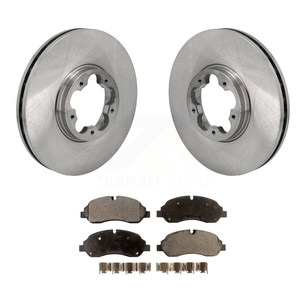 Disc Brake Rotors & Semi-Metallic Pad Front Kit For Ford Transit-250 Transit-150