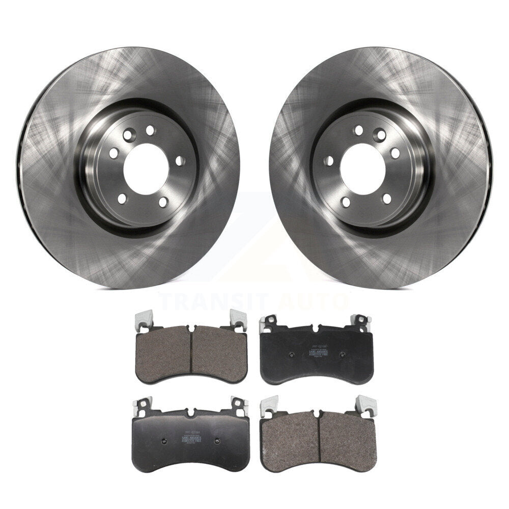 Disc Brake Rotors And Semi-Metallic Pads Front Kit For Land Rover Range Sport