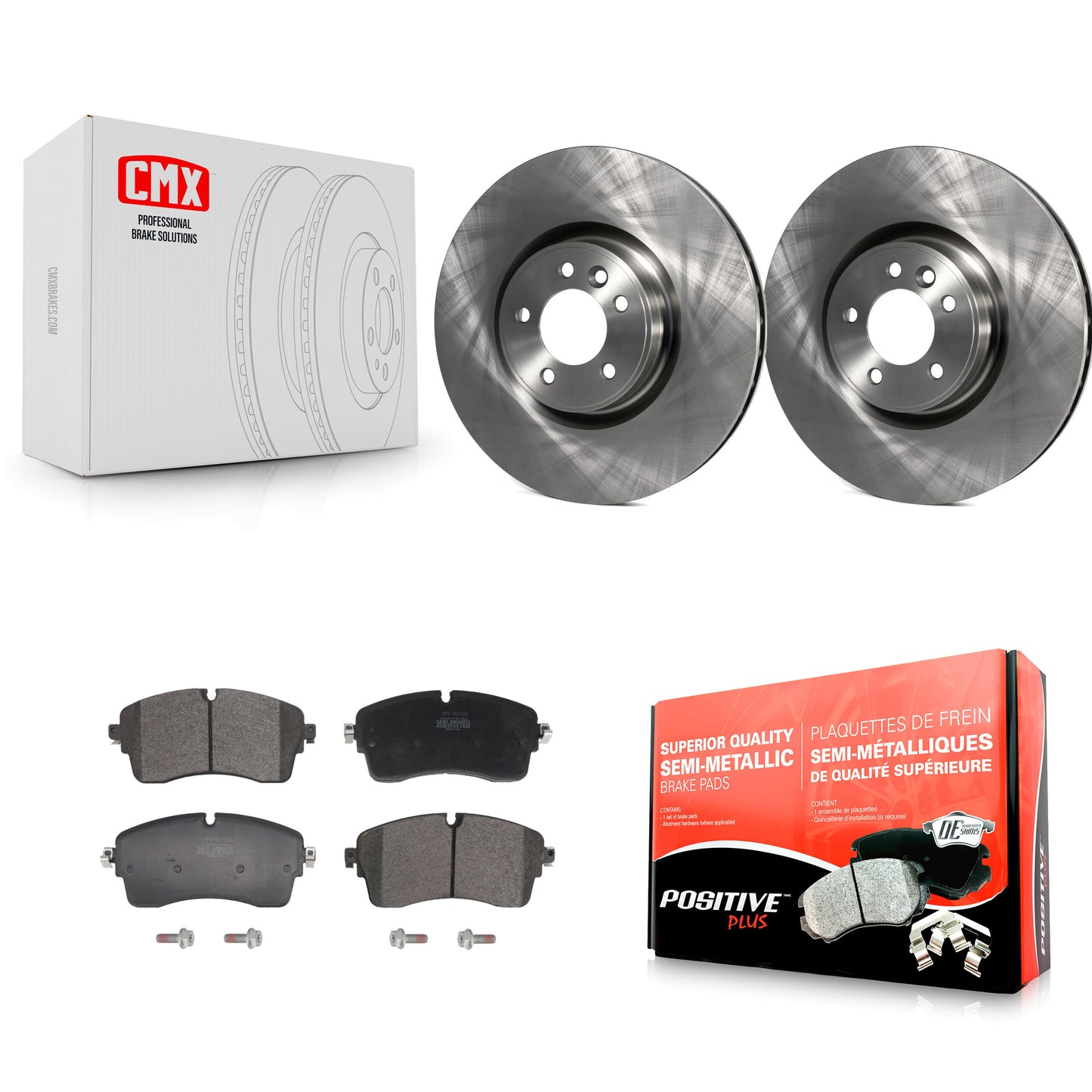 Brake Rotor Semi-Metallic Pad Front Kit For 2022 Land Rover Defender 110 90 2.0L