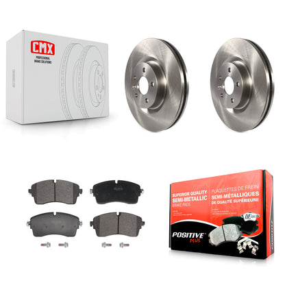 Disc Brake Rotors And Semi-Metallic Pads Front Kit For Jaguar E-Pace