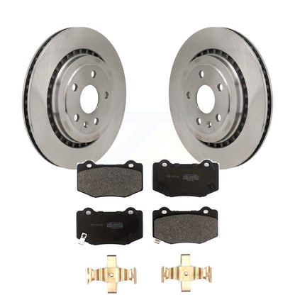 Disc Brake Rotors & Semi-Metallic Pad Rear Kit For Chevrolet Camaro Cadillac ATS