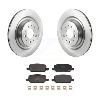 Brake Rotors & Semi-Metallic Pad Rear Kit For Tesla 3 With Gray Painted Calipers