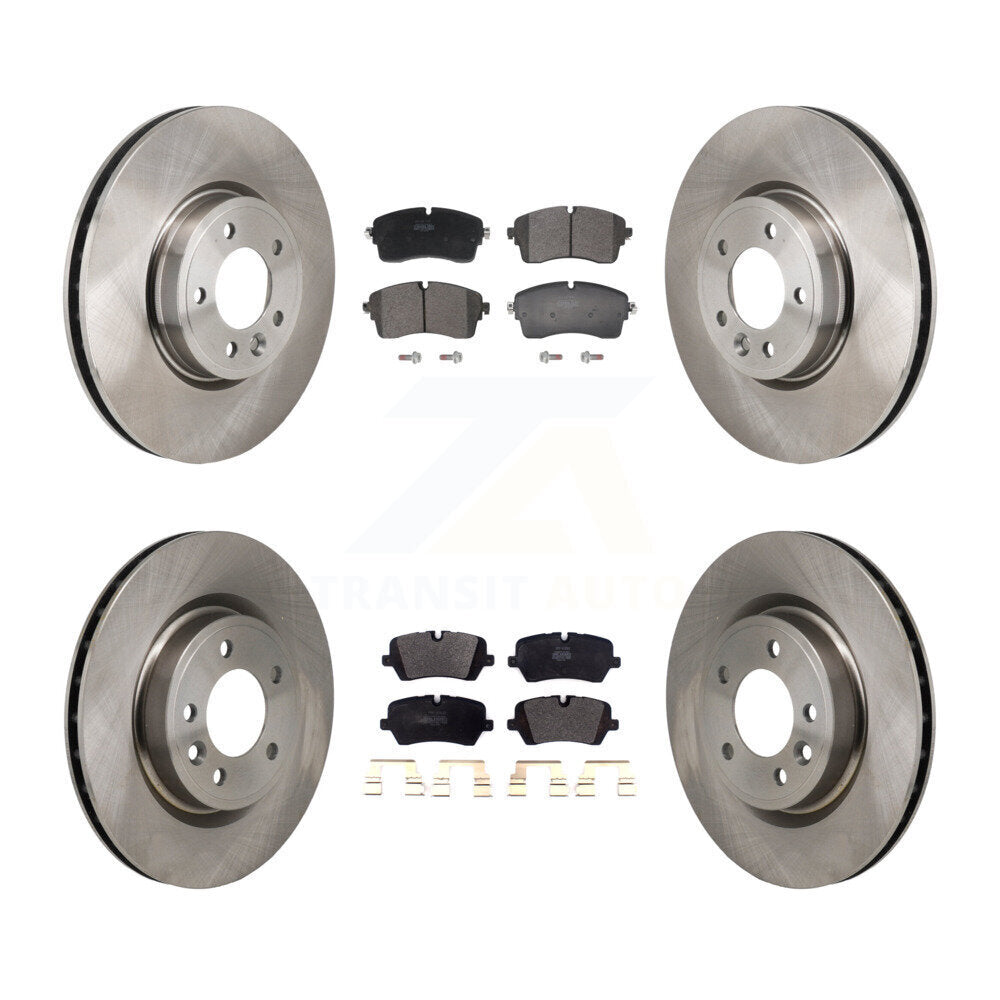 Disc Brake Rotor Semi-Metallic Pad Front Rear Kit For Land Rover Discovery Range