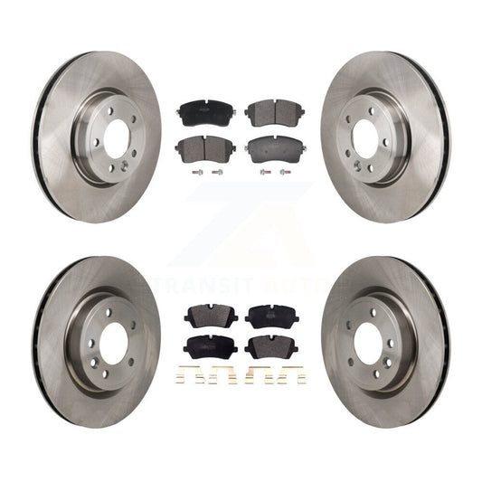 Disc Brake Rotor Semi-Metallic Pad Front Rear Kit For Land Rover Discovery Range