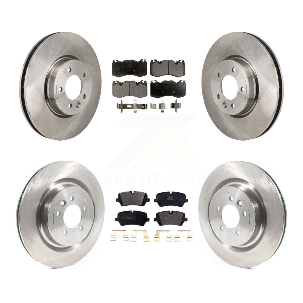 Disc Brake Rotor And Semi-Metallic Pad Front Rear Kit For Land Rover Range Sport