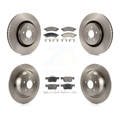 Disc Brake Rotors And Semi-Metallic Pads Front Rear Kit For Lincoln Nautilus