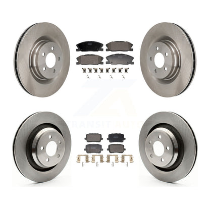 Disc Brake Rotors And Semi-Metallic Pads Front Rear Kit For Dodge Charger