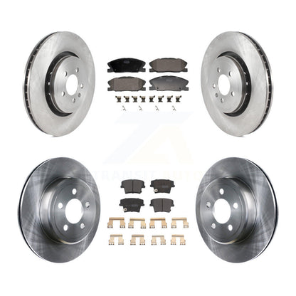 Brake Rotor And Semi-Metallic Pad Front Rear Kit For Dodge Charger RWD with 5.7L