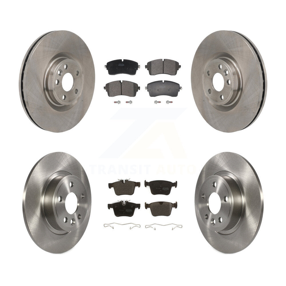 Disc Brake Rotors And Semi-Metallic Pads Front Rear Kit For Jaguar E-Pace