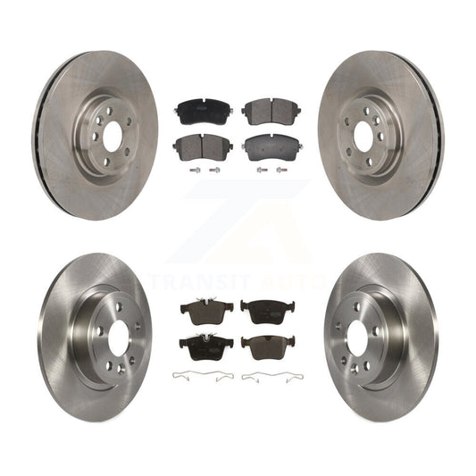 Disc Brake Rotors And Semi-Metallic Pads Front Rear Kit For Jaguar E-Pace