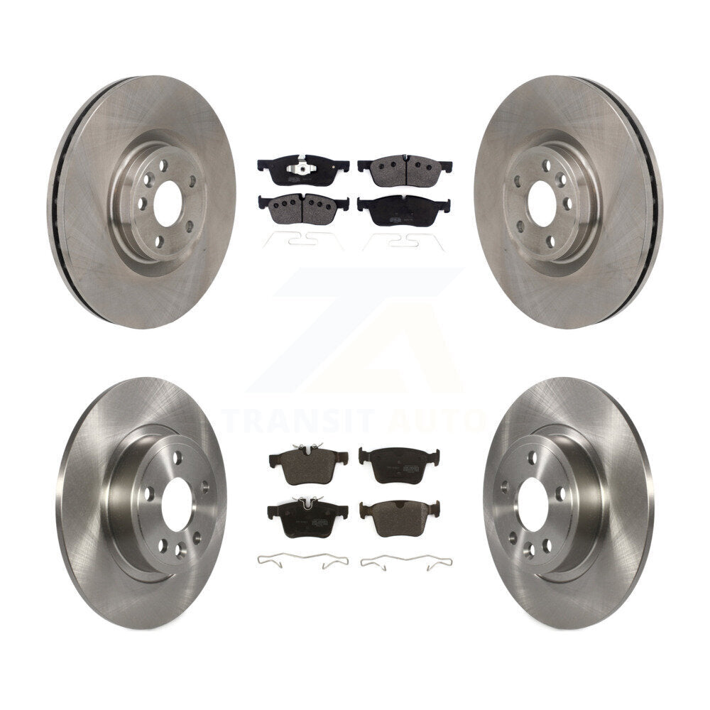 Disc Brake Rotor Semi-Metallic Pad Front Rear Kit For Land Rover Discovery Sport