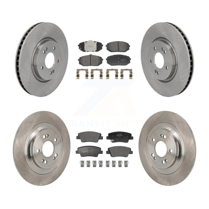 Disc Brake Rotors Semi-Metallic Pad Front Rear Kit For Hyundai Ioniq 5 Kia EV6 6