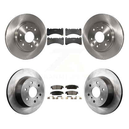 Brake Rotor Semi-Metallic Pad Front Rear Kit For GMC Sierra 1500 Chevrolet Yukon