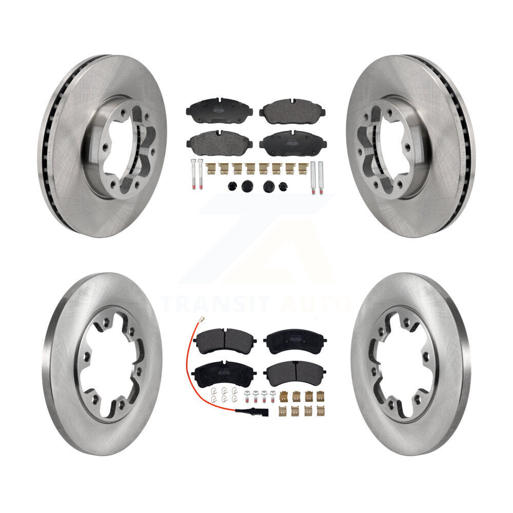 Brake Rotors & Semi-Metallic Pad Front Rear Kit For Ford Transit-250 Transit-150