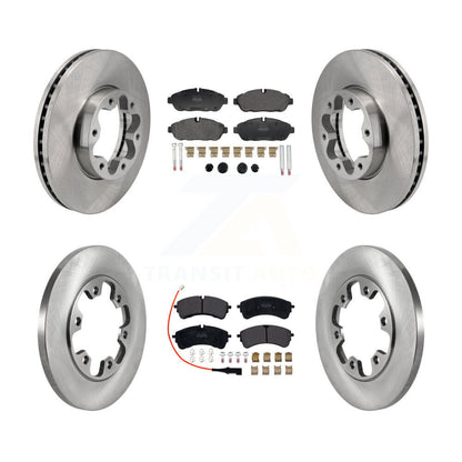 Brake Rotors & Semi-Metallic Pad Front Rear Kit For Ford Transit-250 Transit-150