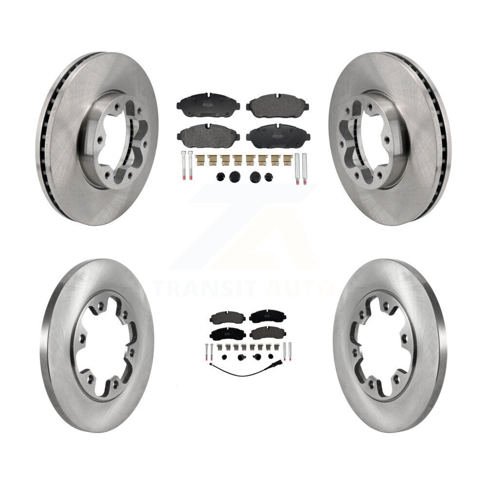 Brake Rotors Semi-Metallic Pad Front Rear Kit For 2020-2021 Ford Transit-350 AWD