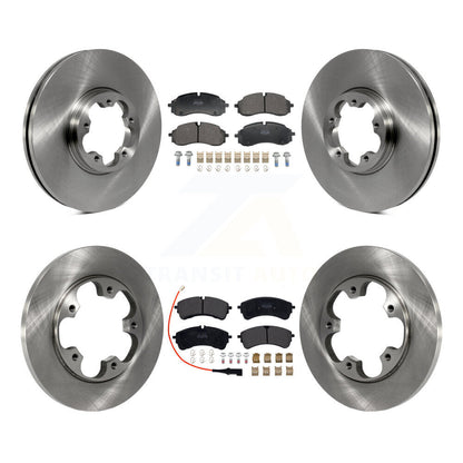 Brake Rotors & Semi-Metallic Pad Front Rear Kit For Ford Transit-250 Transit-350
