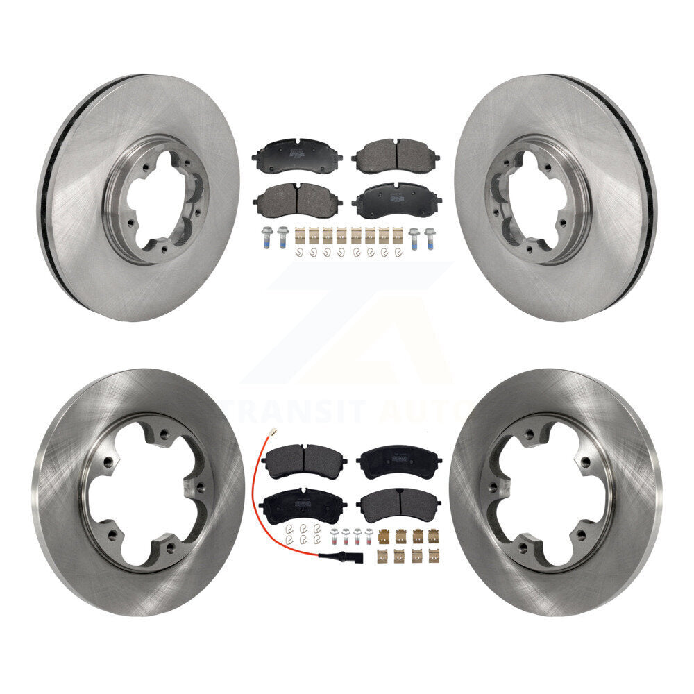 Brake Rotors & Semi-Metallic Pad Front Rear Kit For Ford Transit-250 Transit-350