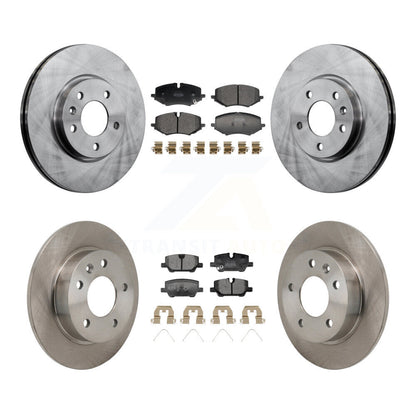 Brake Rotors Semi-Metallic Pad Front Rear Kit For Chevrolet Trailblazer Buick GX
