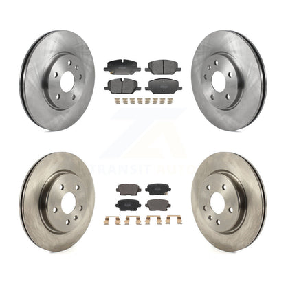 Brake Rotor And Semi-Metallic Pad Front Rear Kit For Buick Envision Cadillac XT4