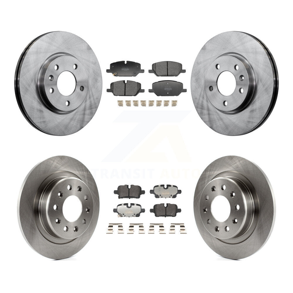 Disc Brake Rotors And Semi-Metallic Pads Front Rear Kit For GMC Terrain