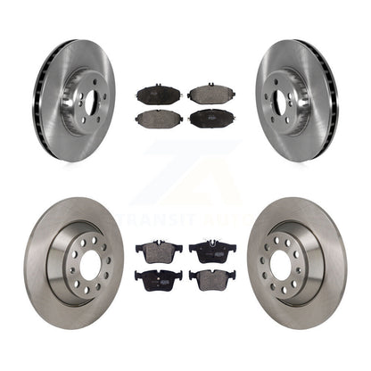 Disc Brake Rotors And Semi-Metallic Pads Front Rear Kit For Mercedes-Benz C300