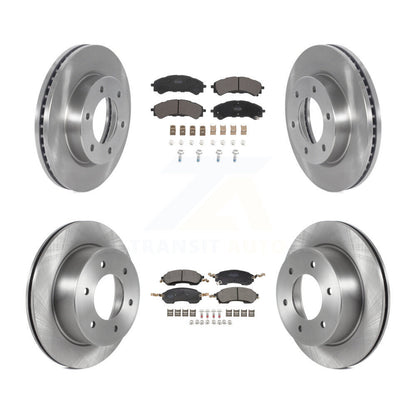 Disc Brake Rotors And Semi-Metallic Pads Front Rear Kit For Ford Bronco