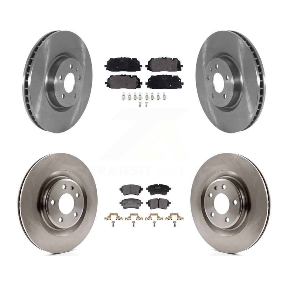Disc Brake Rotor & Semi-Metallic Pad Front Rear Kit For Audi S5 SQ5 Sportback S4